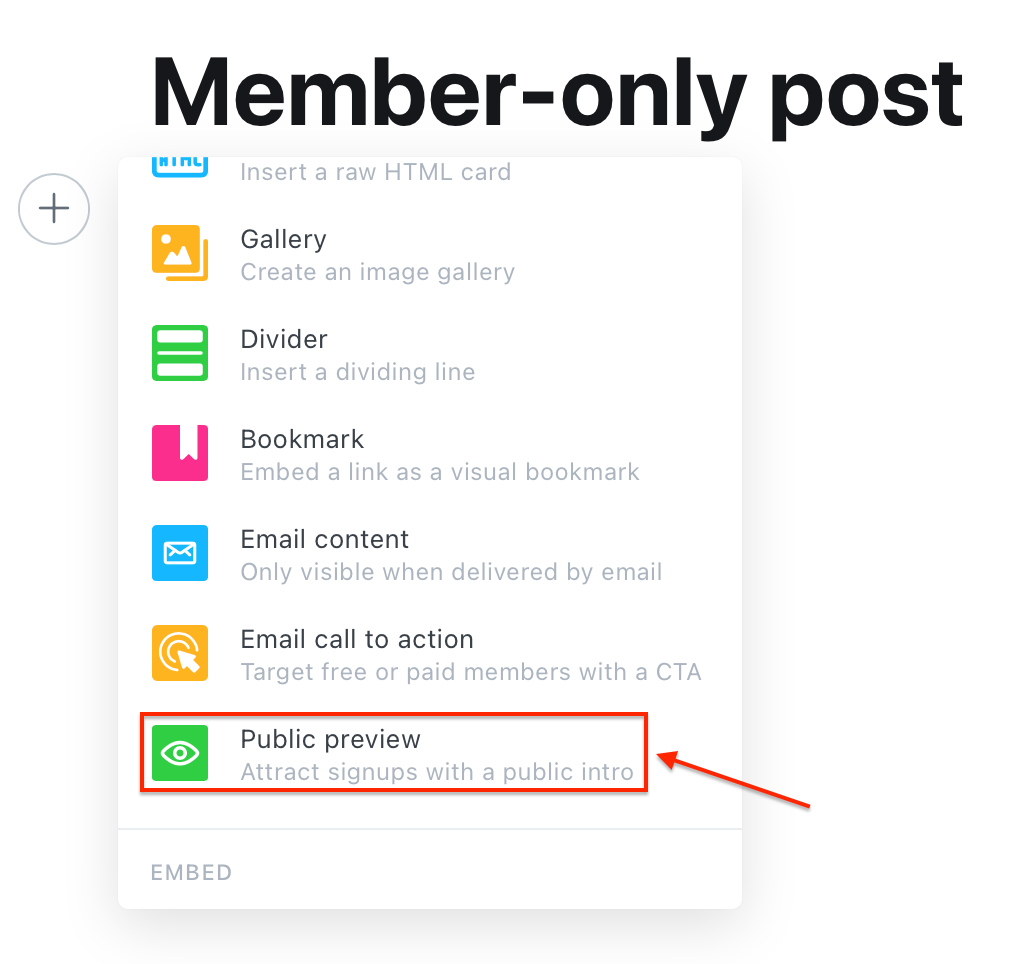 Create member-only content to encourage readers to subscribe