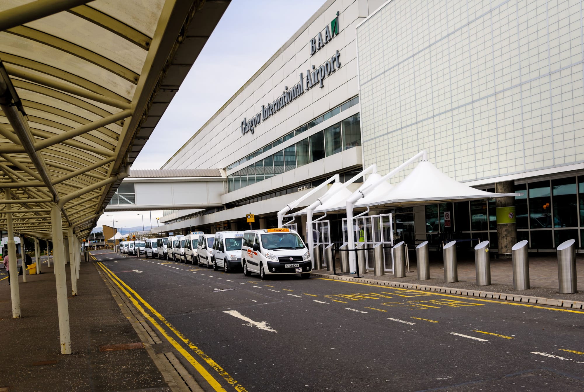 Taxis Outside Glasgow Airport