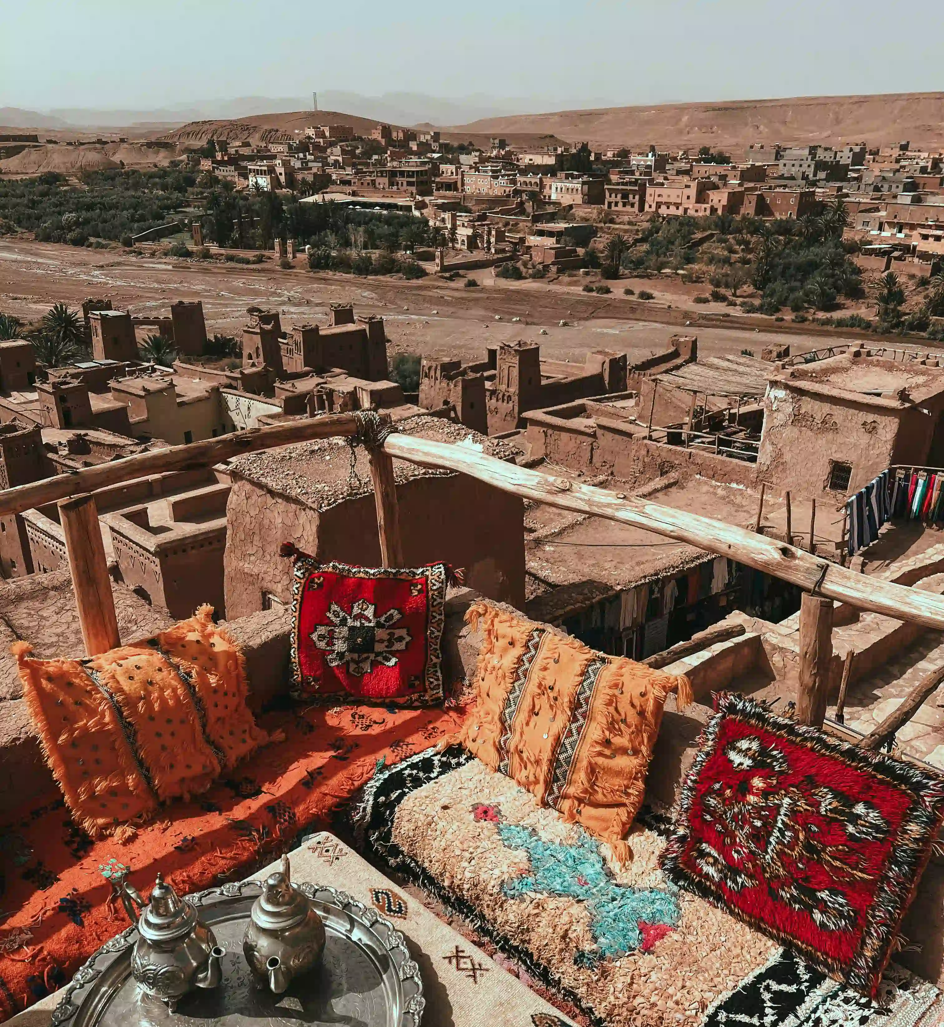 Rooftop Cafe in Ait Ben Haddou.