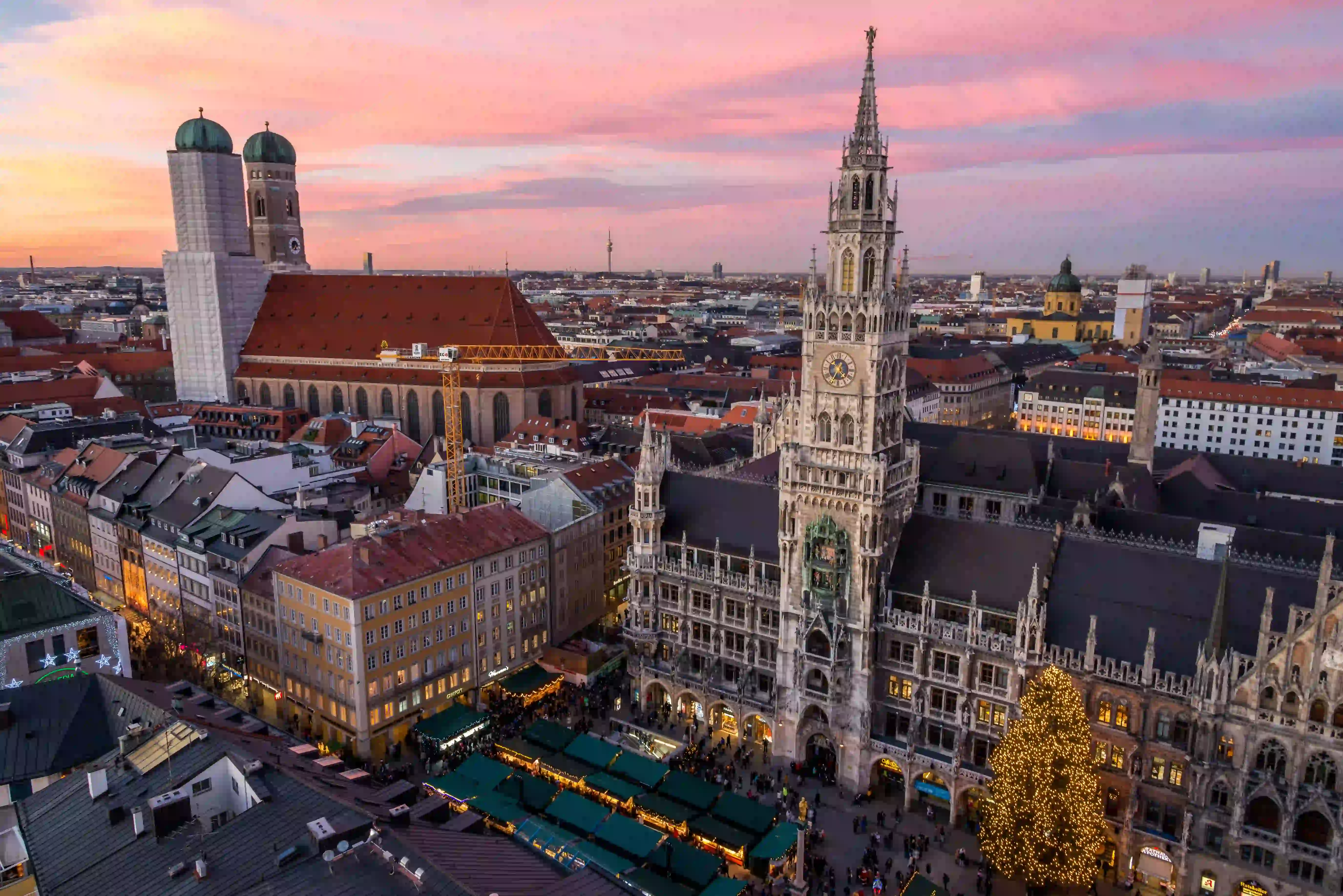 Christmas Market in Marienplatz in Munich