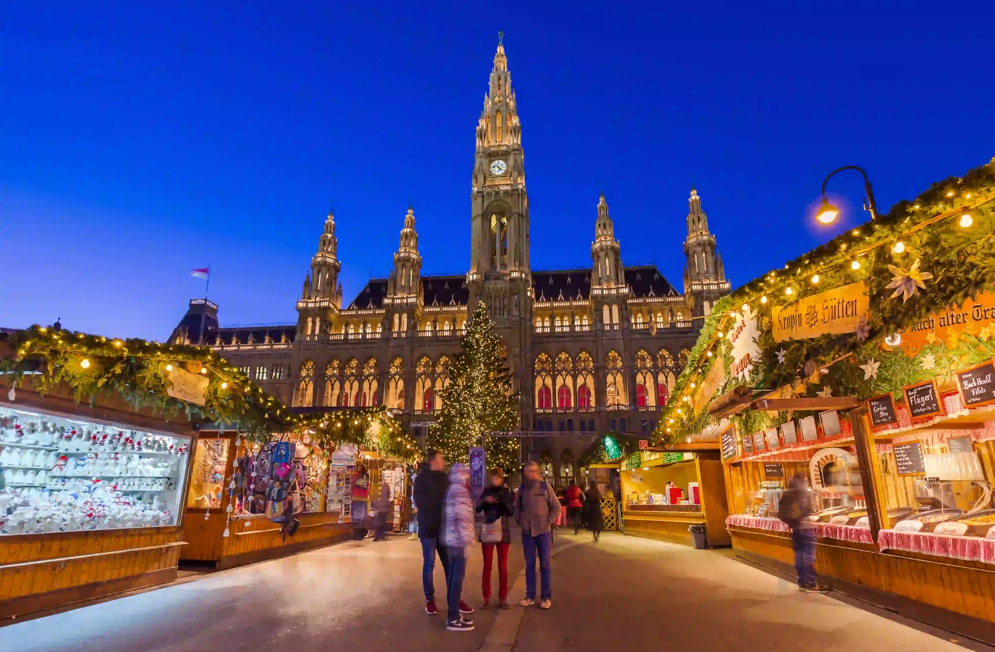 Christmas market at Rathaus in Vienna