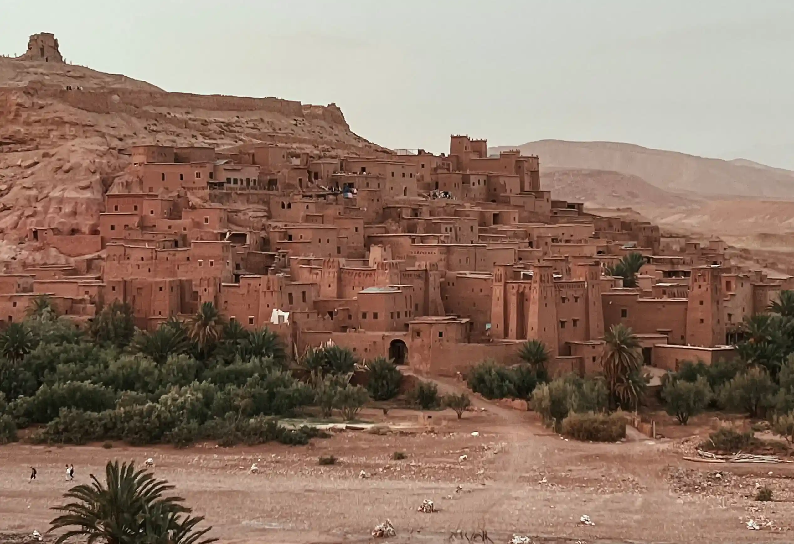 View of Ait Ben Haddou from La Fibule D'or.