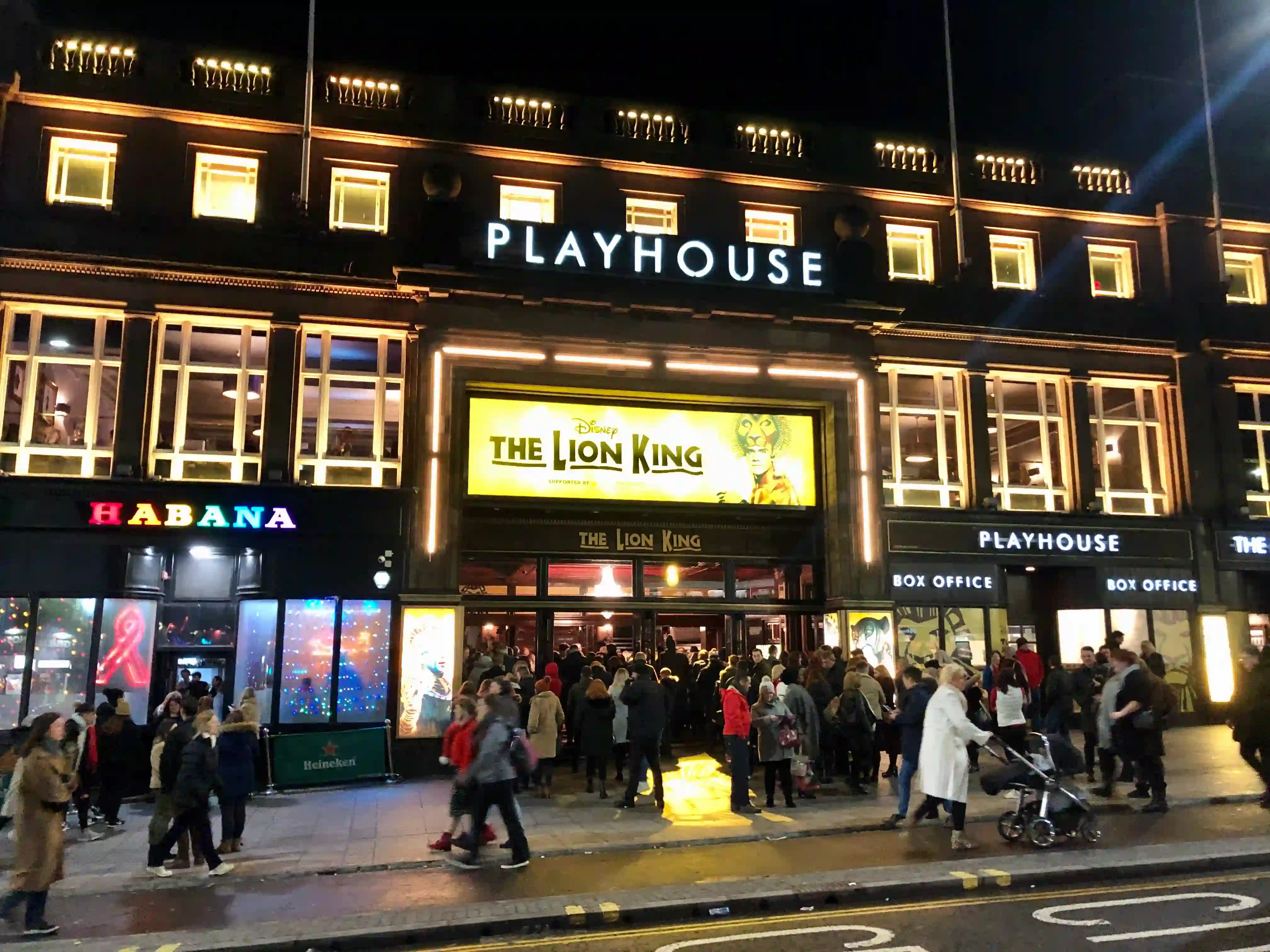 Lion King at the Edinburgh Playhouse. 