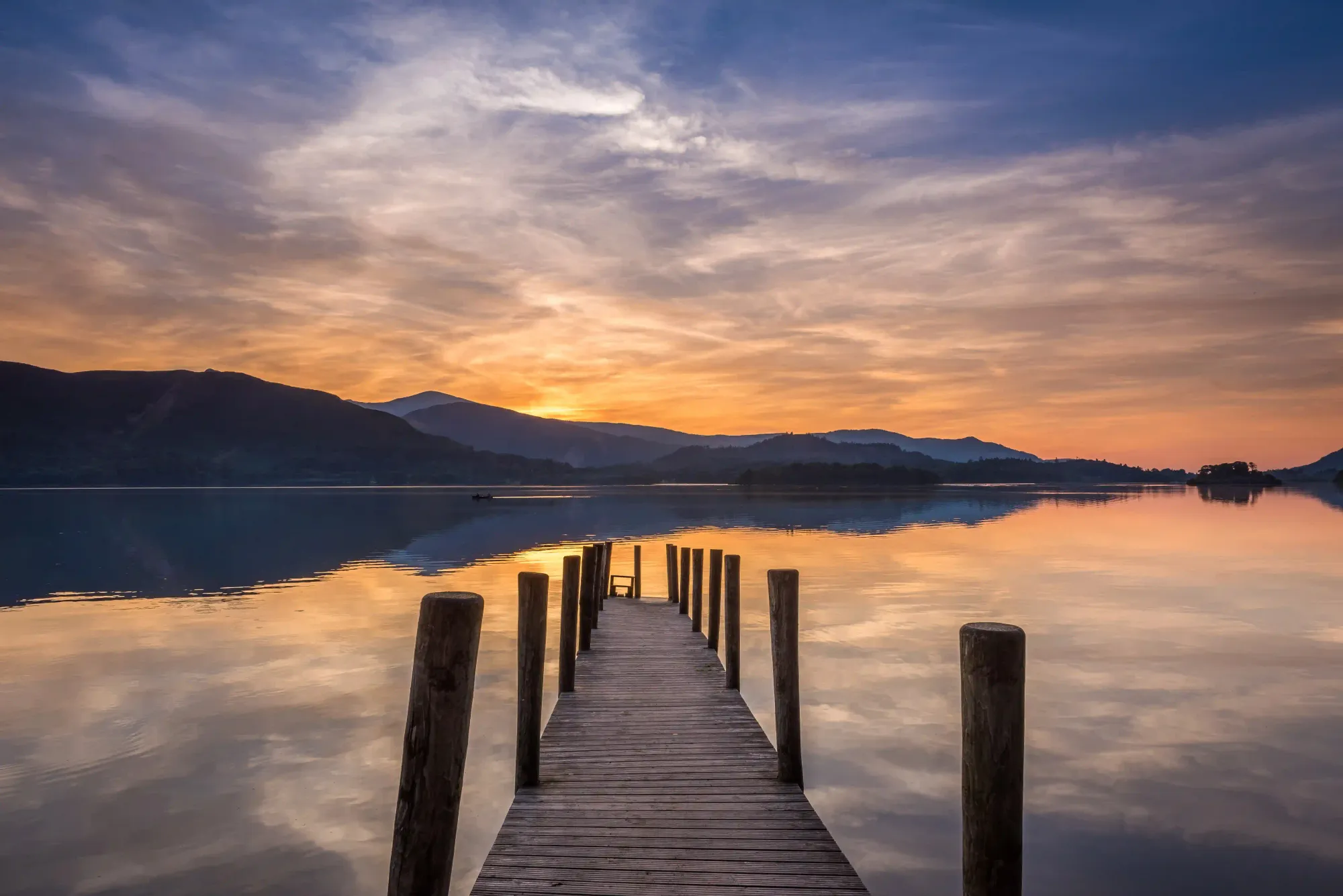 Derwent Water, Lake District, England.