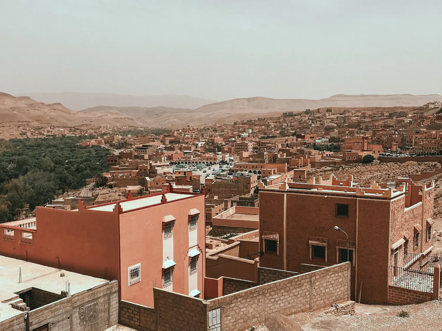 Viewpoint in Boumalne Dades looking over Dades Valley Morocco.