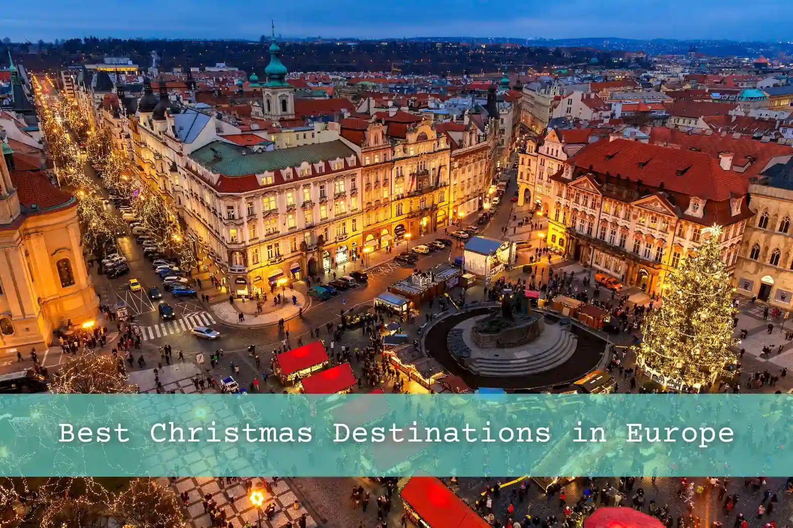 Old Town Square in Prague at Christmas.