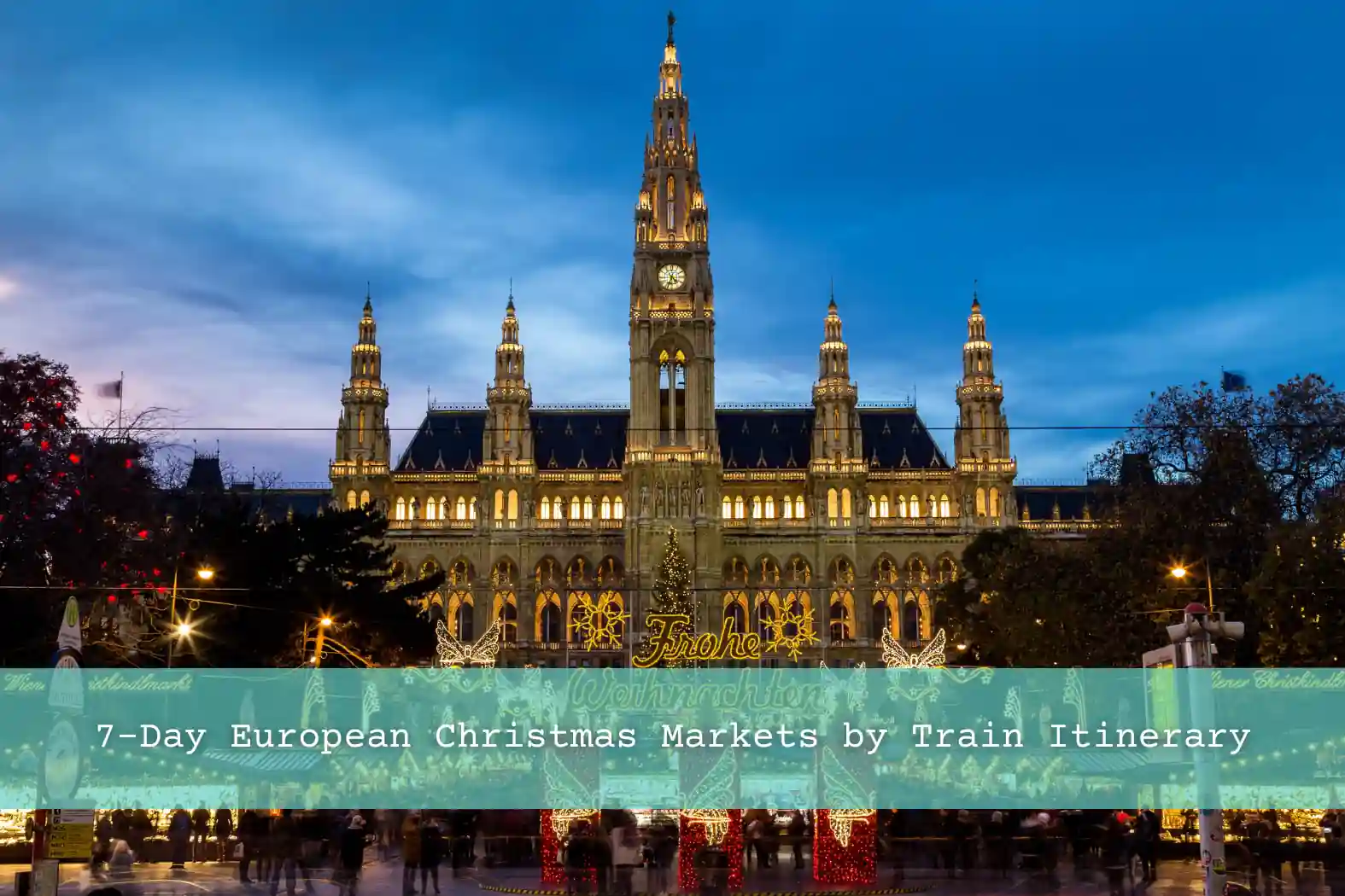 Christmas Market at Rathaus in Vienna