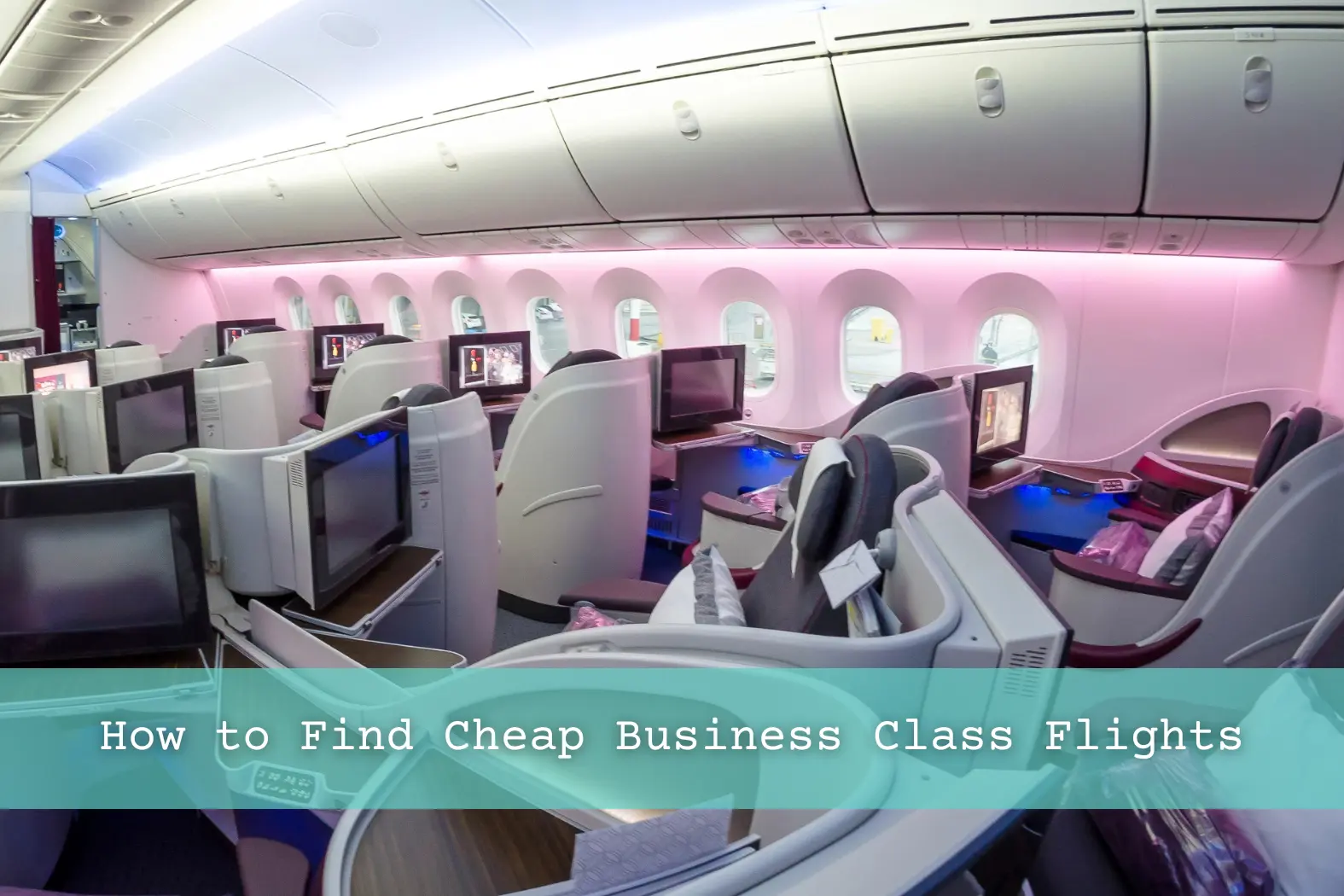 Qatar Airways Airlines Boeing 787 Business Class Seats.